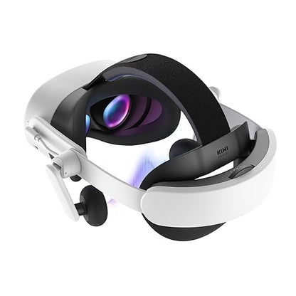 KIWI design Audio Head Strap with Battery for Meta/Oculus Quest 3/3S, K4 Duo DualFast Charging Headset - gametricks