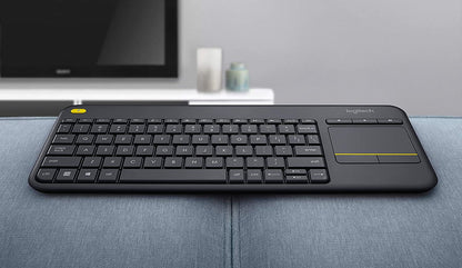 Logitech K400 Plus Wireless Touch TV Keyboard with Easy Media Control and Built-In Touchpad - gametricks