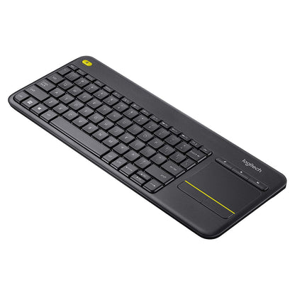 Logitech K400 Plus Wireless Touch TV Keyboard with Easy Media Control and Built-In Touchpad - gametricks