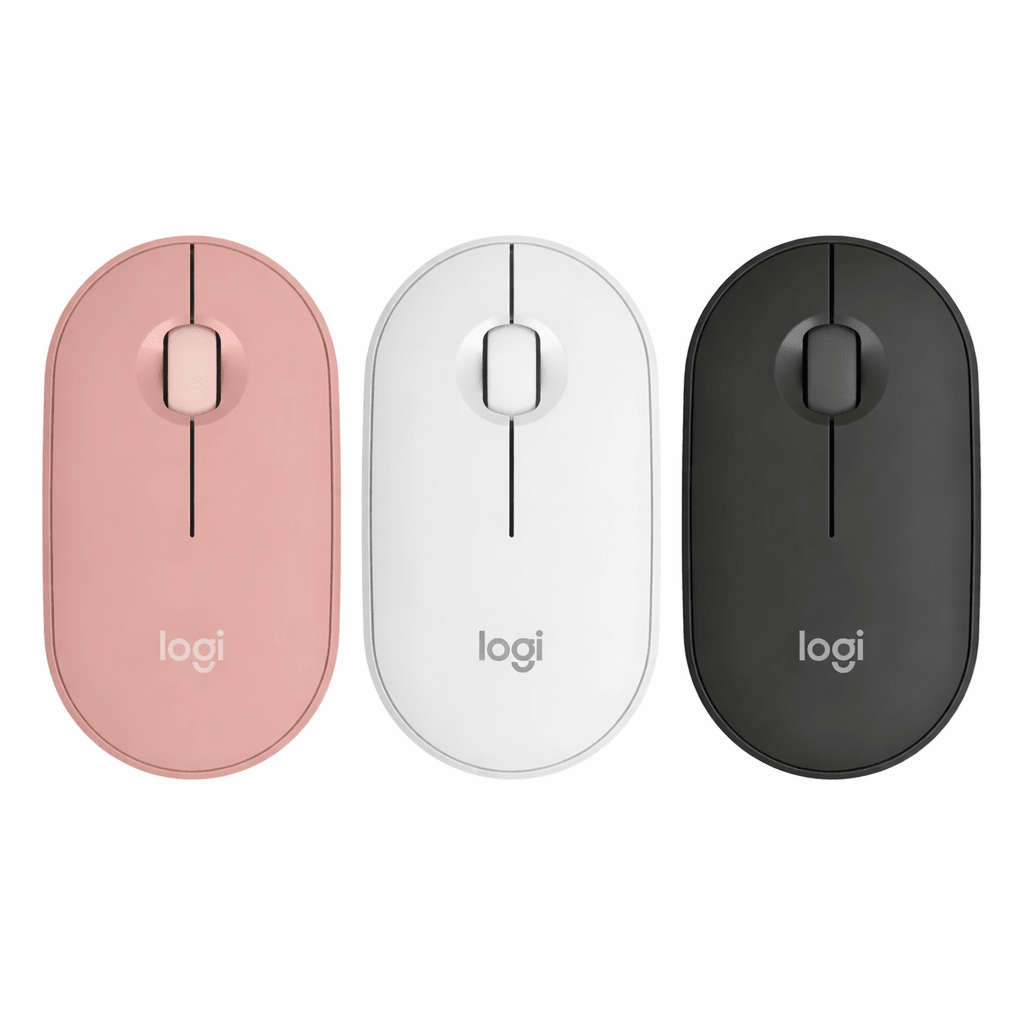 Logitech M350 Pebble Wireless Silent Mouse with Bluetooth or 2.4 GHz Receiver - gametricks