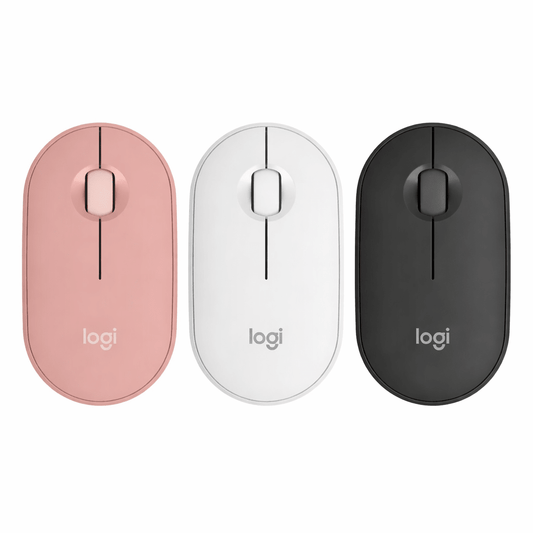Logitech M350 Pebble Wireless Silent Mouse with Bluetooth or 2.4 GHz Receiver - gametricks