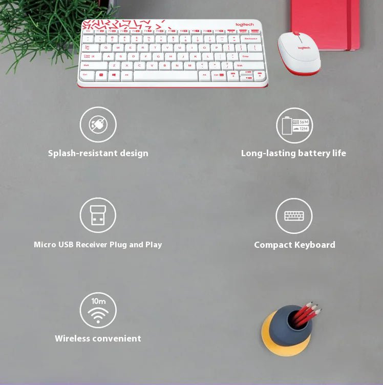 Logitech MK240 Nano Wireless Keyboard And Mouse Combo - gametricks
