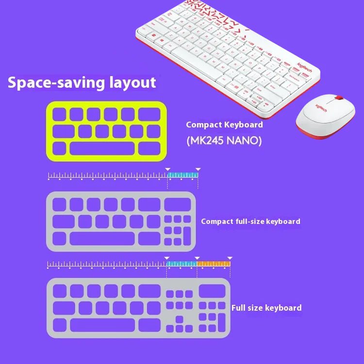 Logitech MK240 Nano Wireless Keyboard And Mouse Combo - gametricks