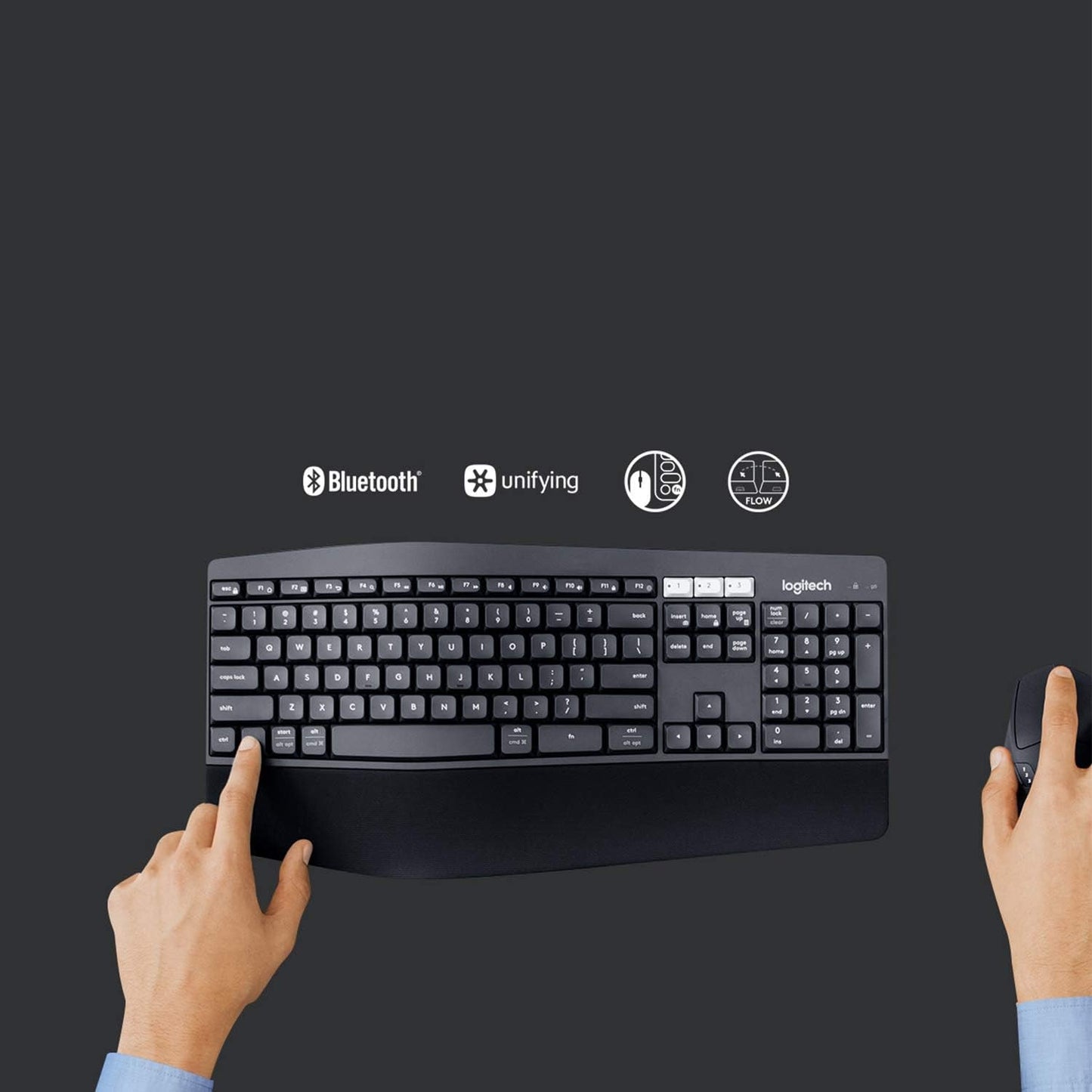 Logitech MK850 Performance Wireless Keyboard and Mouse Combo with Bluetooth - gametricks