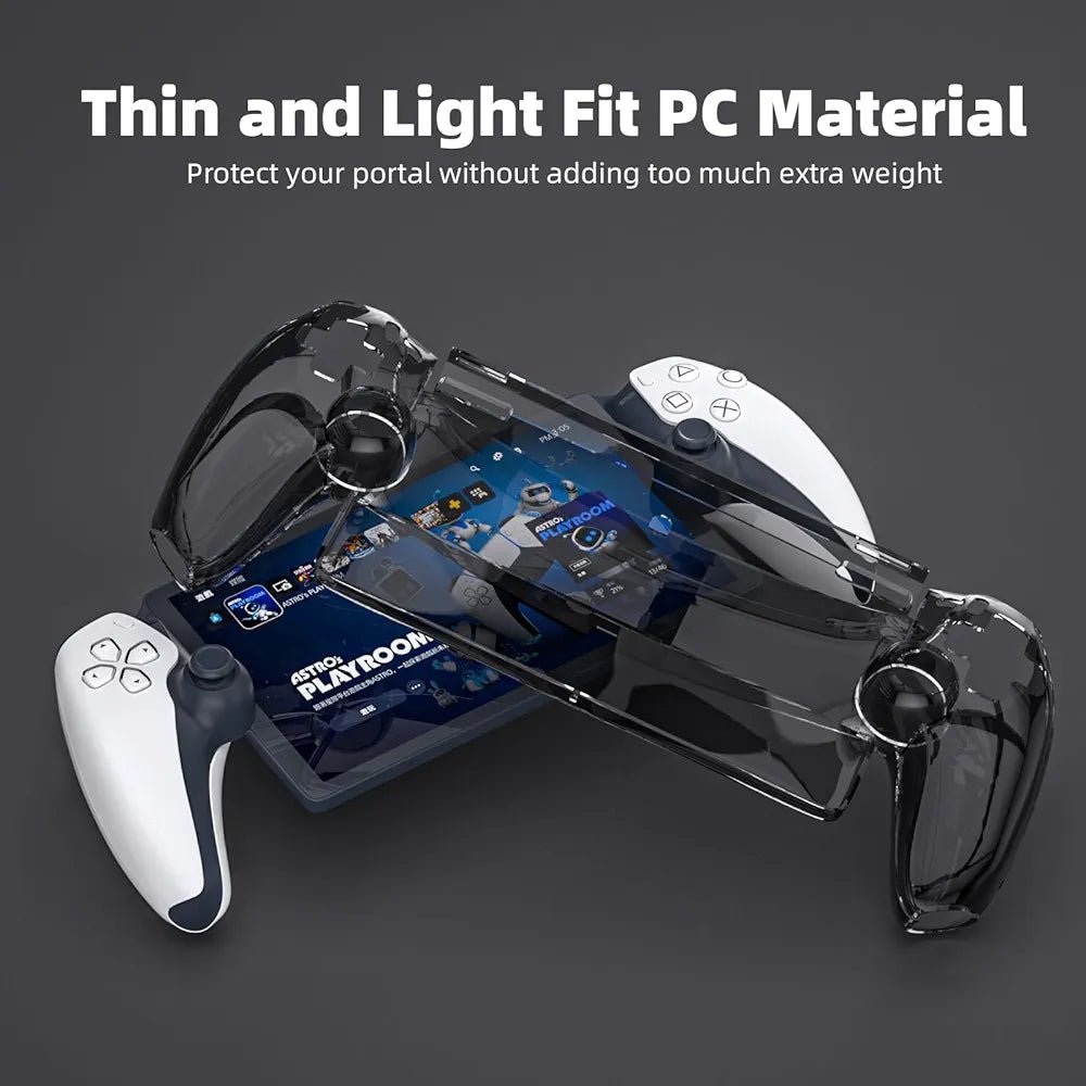 Lucky Fox PlayStation Portal, PS Portal Crystal Case | Cover - Transparent Black - gametricks