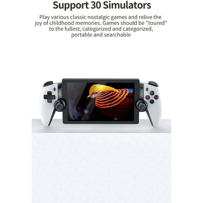 M28 Retro Handheld Retro Game Console,30+ Emulators, EmuELEC System,7.1″ LCD FHD Screen 4000mAh (128GB 20000+ Games)