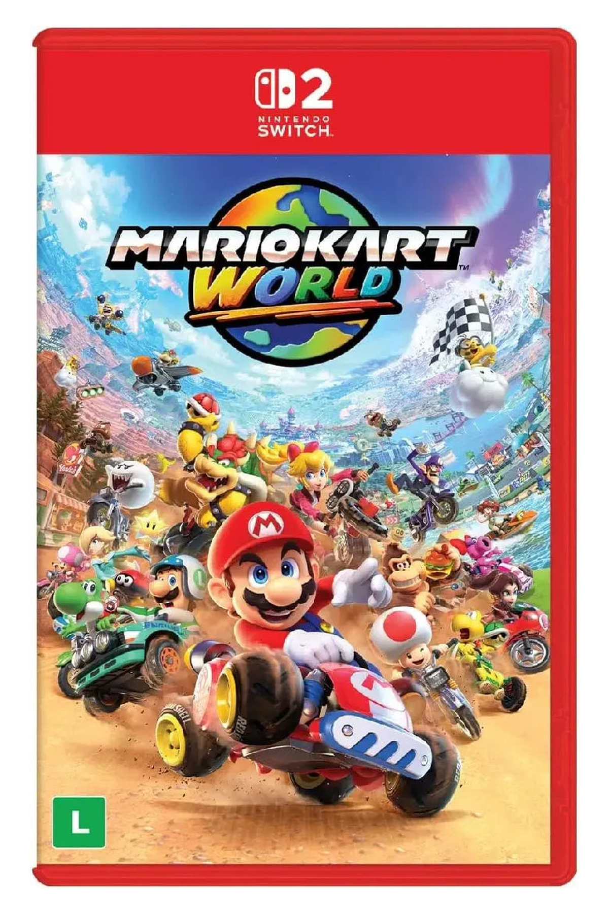 Mario Kart World - Nintendo Switch 2 – Nintendo Switch 2 physical game cover, front view
