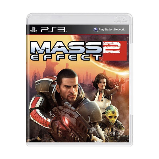 Mass Effect 2 PS3 front cover on white square background