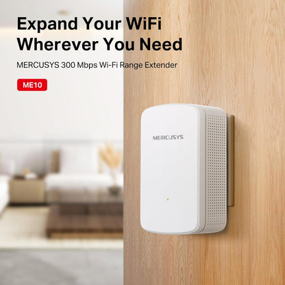 MERCUSYS ME10 300 Mbps WiFi Range Extender with WPS One - Touch Setup - gametricks