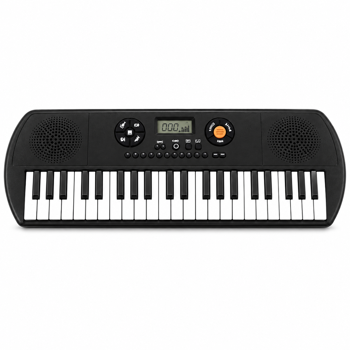 Miles MLS-6685 portable 44-key keyboard with USB, front view.
