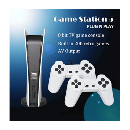 GS5 TV Console Retro , wired joysticks and 200 games onboard