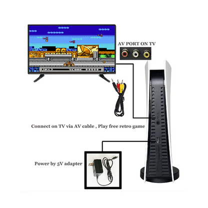 GS5 TV Console Retro , wired joysticks and 200 games onboard