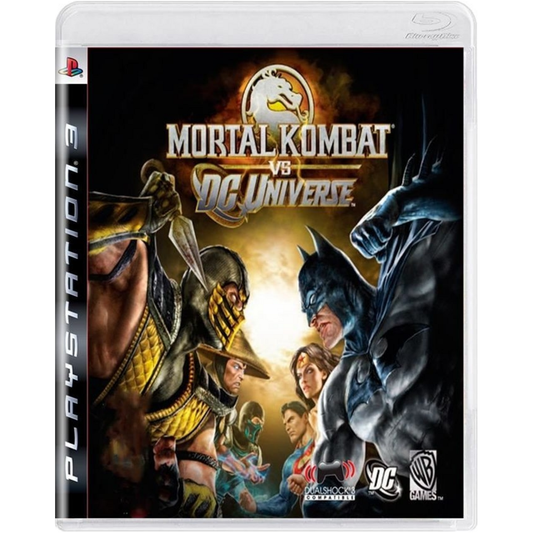 Mortal Kombat vs. DC Universe - PlayStation 3 | PS3 straight original front case on white square