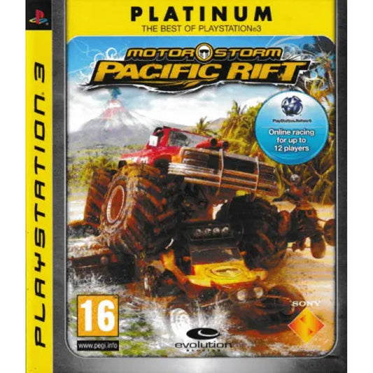MotorStorm Pacific Rift Platinum PS3 front cover on white square background