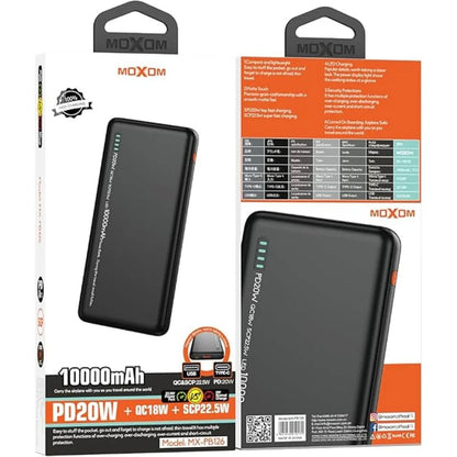 MOXOM 10000mAh PD20W+QC18W+SCP22.5W Power Bank - gametricks
