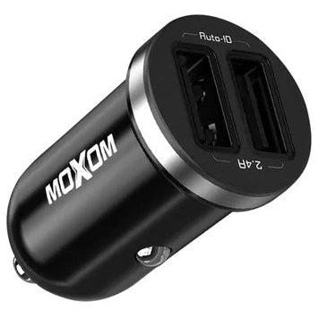 MOXOM Dual USB Output 2.4A Fast Charging Car Charger - gametricks
