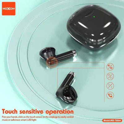 MOXOM Mini Minimalist TWS Wireless Earbuds MX - TW64 - gametricks