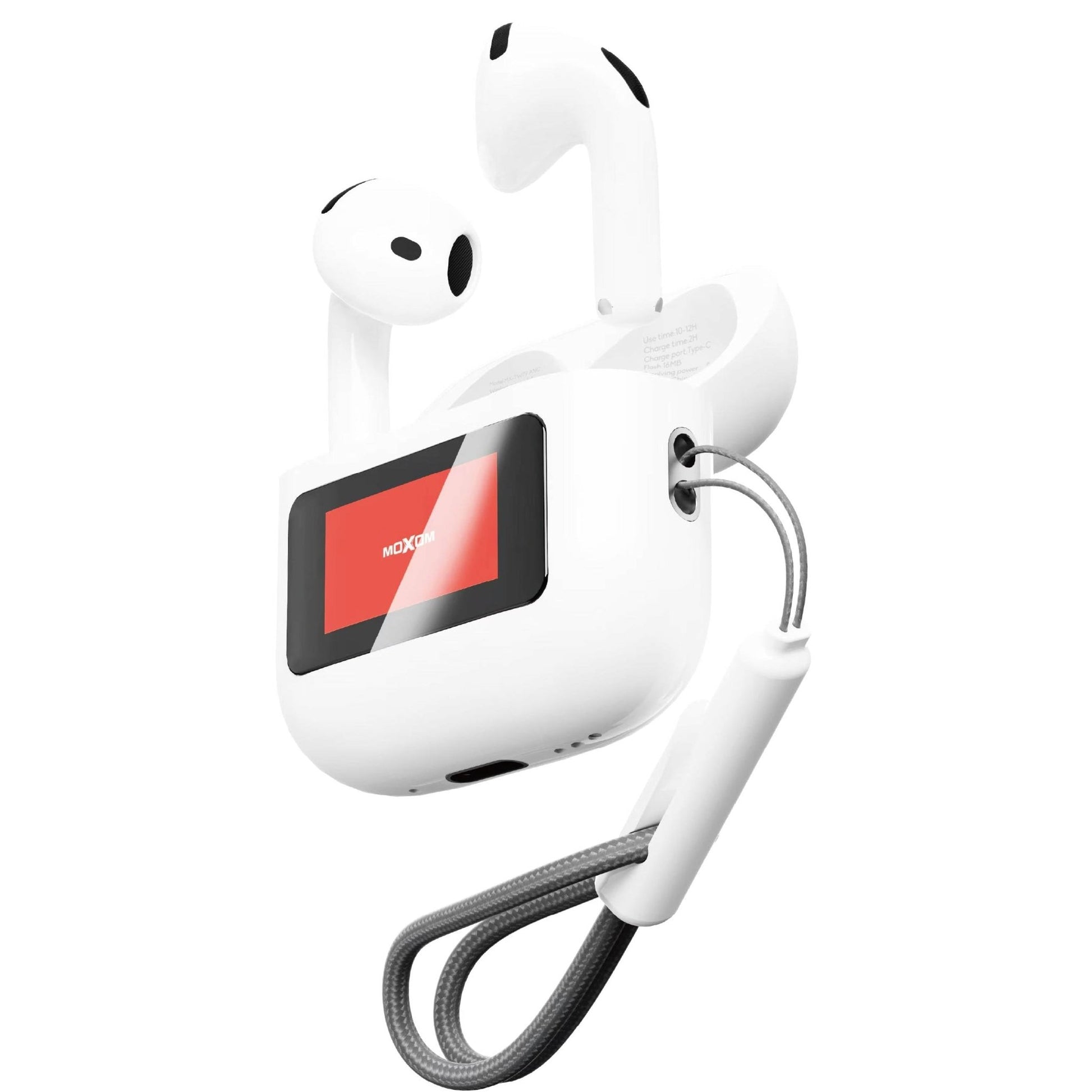 Moxom MX - TW79 ANC Earbuds With Digital Touch Screen - gametricks