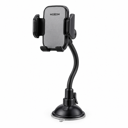 MOXOM MX-VS65 Swan Neck Mount front view - Black
