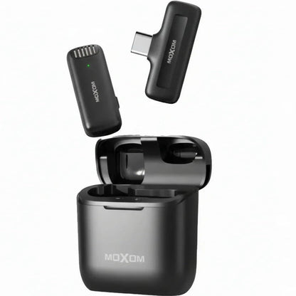 Moxom Noise Reduction Wireless Microphone for Live Shows, Vlogs, and Interviews - Type - C - gametricks