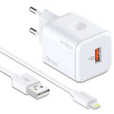 MOXOM QC18W USB - A Fast Charger with Cable - gametricks