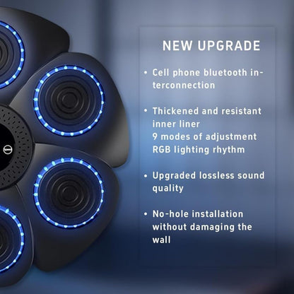 MUSIC BOXING MACHINE , Smart Bluetooth Boxing Machine Wall Mounted Boxing Training Stress Relief - gametricks