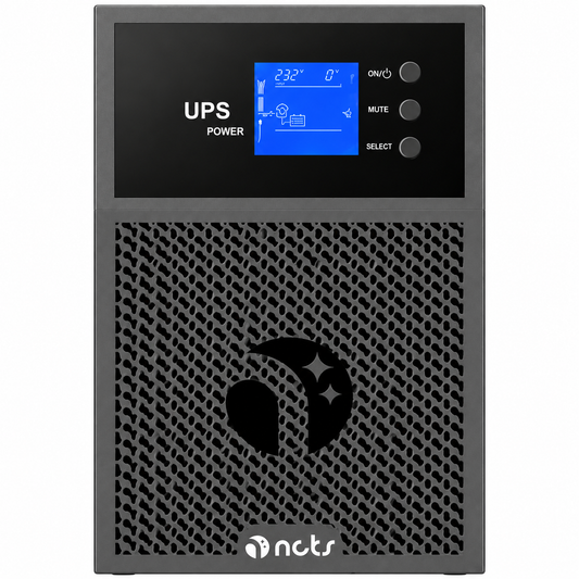 NCTS 1KVA Online Pure Sine Wave Tower UPS – 900W Power, 24V Internal Battery, 0ms Transfer Time, RS232/485 Monitoring, Compact Tower Reliability | NU1K2S