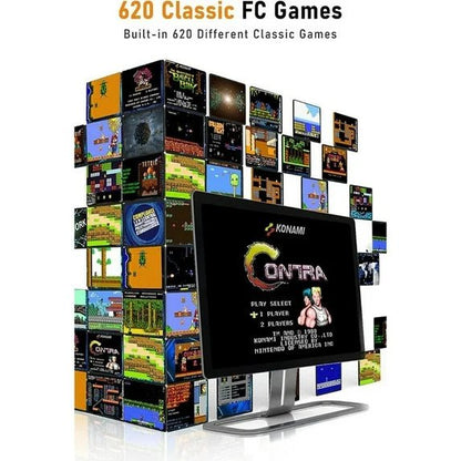 NES Retro System 620 games and 2 Classic Controllers, HDMI Output Plug and Play Video Machines - gametricks