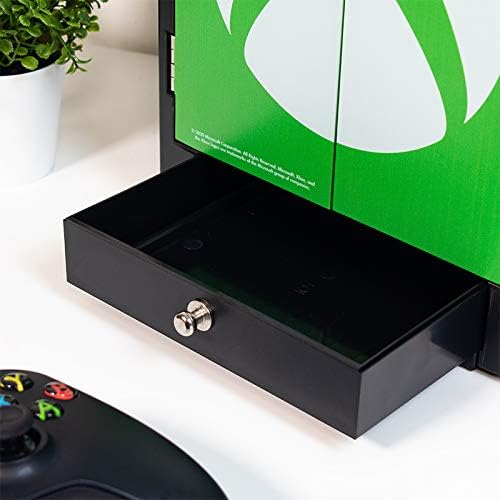 Numskull Official Xbox Series X Storage Locker, Headset Holder and Controller - Holds 10 Game Cases or Blu - Ray Discs, 4 Xbox Controllers - gametricks