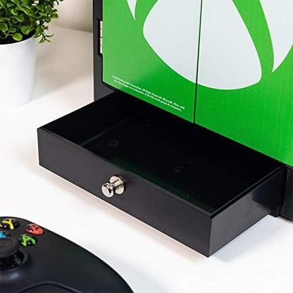 Numskull Official Xbox Series X Storage Locker, Headset Holder and Controller - Holds 10 Game Cases or Blu - Ray Discs, 4 Xbox Controllers - gametricks