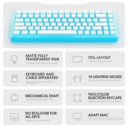 Onikuma G30 84 - Key 60% RGB Mechanical Keyboard - gametricks