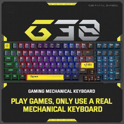 Onikuma G38 98 Keys RGB Wired Mechanical Gaming Keyboard - gametricks