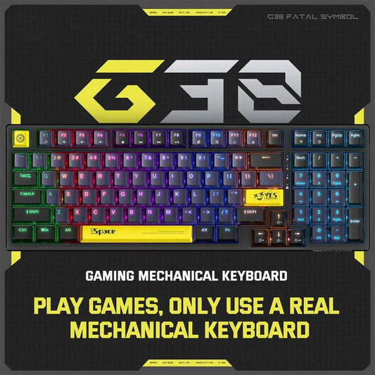 Onikuma G38 98 Keys RGB Wired Mechanical Gaming Keyboard - gametricks