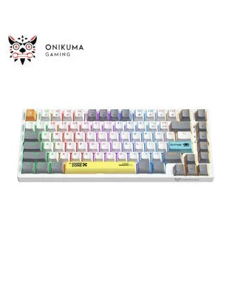 ONIKUMA G58 White MECHANICAL 60% RGB GAMING KEYBOARD - gametricks