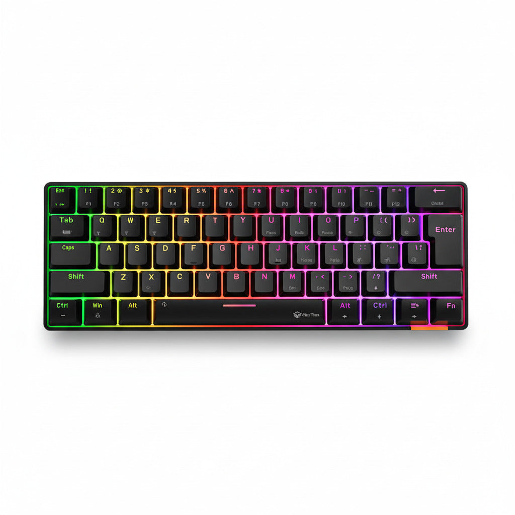 MeeTion MK005BT Dual Mode Wired/Bluetooth 60% Gaming Mechanical Keyboard - Black Meetion