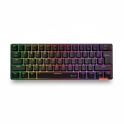 MeeTion MK005BT Dual Mode Wired/Bluetooth 60% Gaming Mechanical Keyboard - Black Meetion