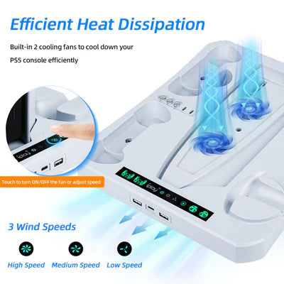 iPlay Multifunctional Cooling Stand with Charging Dock For Dualsense & PS VR2 Controllers IPLAY