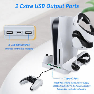 iPlay Multifunctional Cooling Stand with Charging Dock For Dualsense & PS VR2 Controllers IPLAY