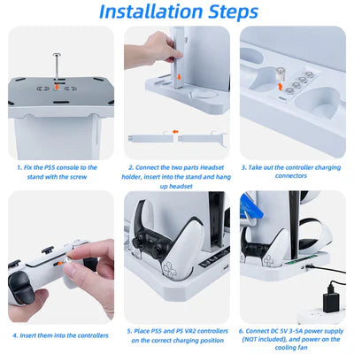 iPlay Multifunctional Cooling Stand with Charging Dock For Dualsense & PS VR2 Controllers IPLAY
