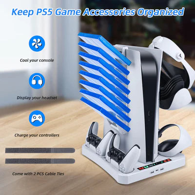 iPlay Multifunctional Cooling Stand with Charging Dock For Dualsense & PS VR2 Controllers IPLAY
