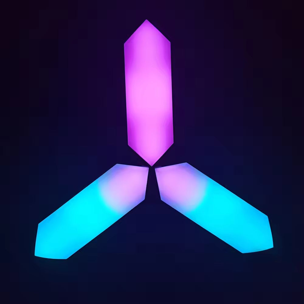 Smart 3D LED RGB Wall Lights, Smart RGBIC Hexagon Shape Lights TUYA