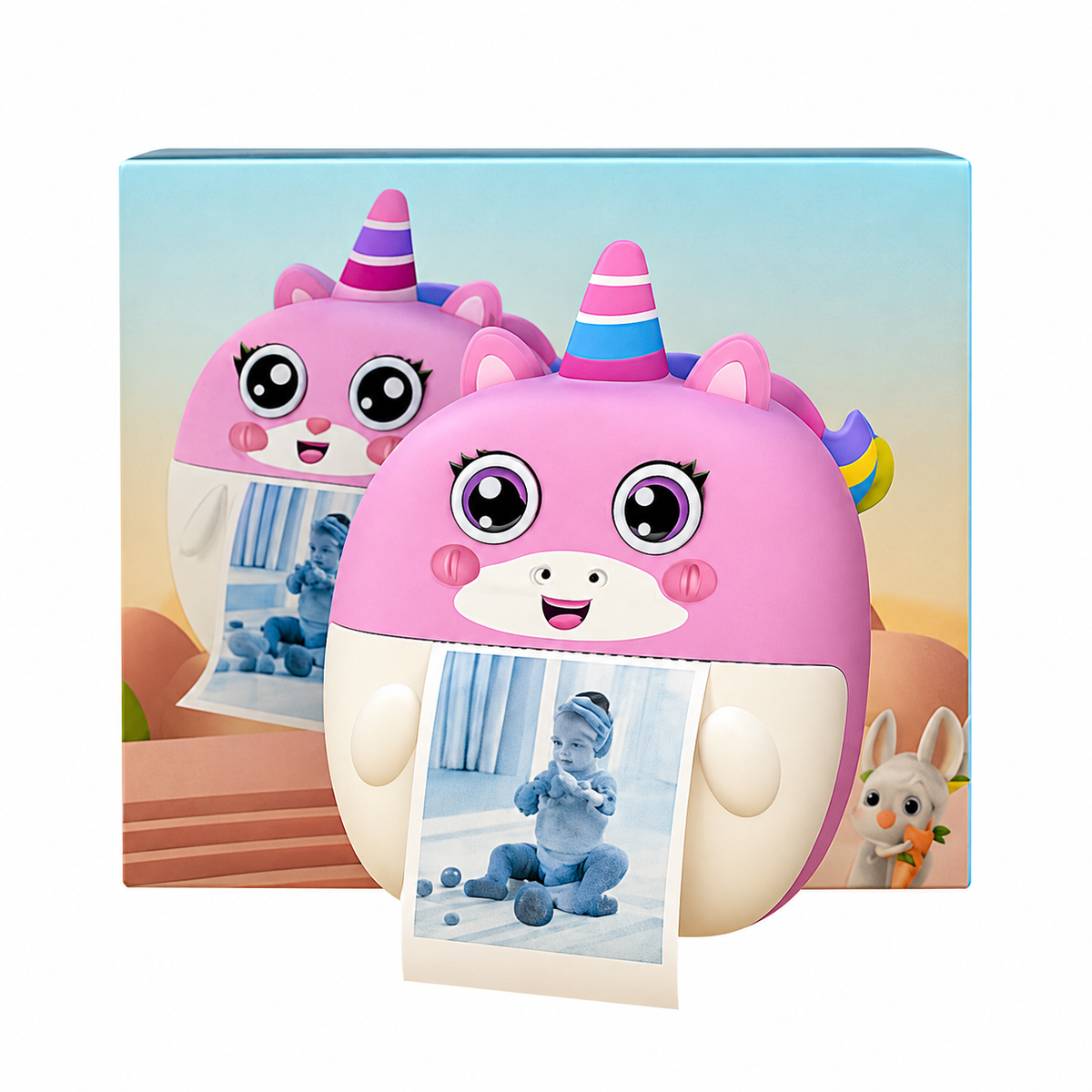 Portable Mini Camera Pink Unicorn
