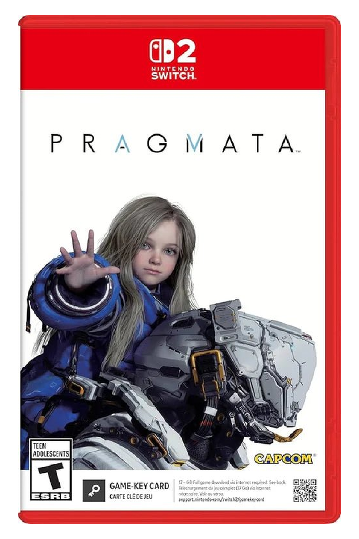 PRAGMATA - Nintendo Switch 2 – Nintendo Switch 2 physical game cover, front view