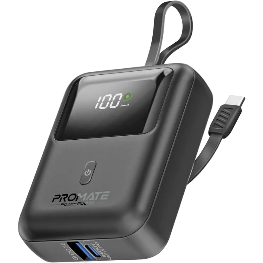 Promate PowerPod-10 Ultra Compact 35W Power Bank With 10000mAh Battery - gametricks