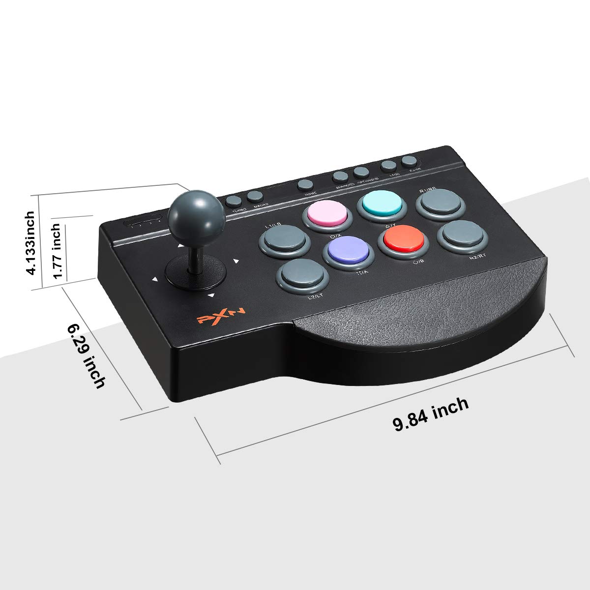 PXN Arcade Fight Stick 0082 Fight Stick Arcade Game Fighting Joystick PC with Turbo/Macro Functions Compatible with PC, PS4, PS3, Xbox, Switch - gametricks