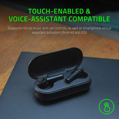 Razer Hammerhead True Wireless Bluetooth Gaming Earbuds: 60ms Low - Latency - IPX4 Water Resistant - gametricks