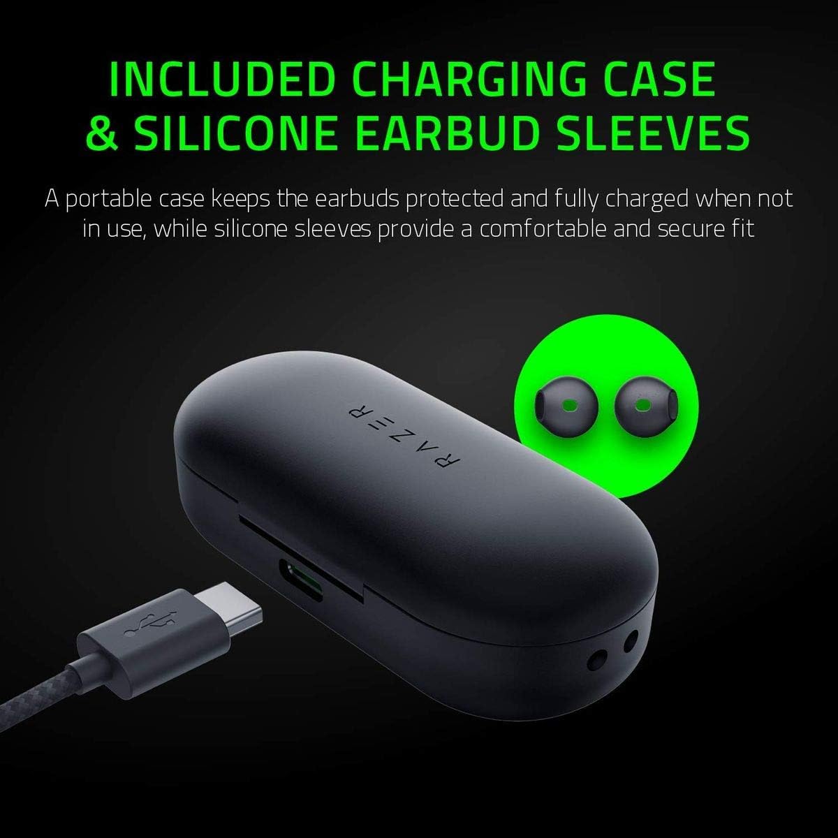 Razer Hammerhead True Wireless Bluetooth Gaming Earbuds: 60ms Low - Latency - IPX4 Water Resistant - gametricks