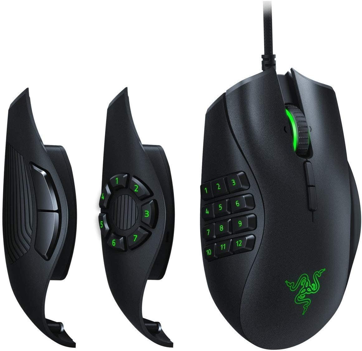 Razer Naga Trinity Gaming Mouse: 16,000 DPI Optical Sensor - Chroma RGB Lighting - gametricks