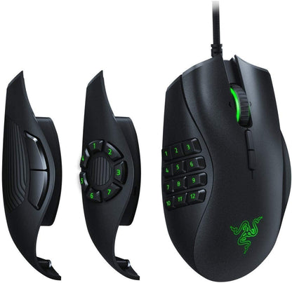 Razer Naga Trinity Gaming Mouse: 16,000 DPI Optical Sensor - Chroma RGB Lighting - gametricks