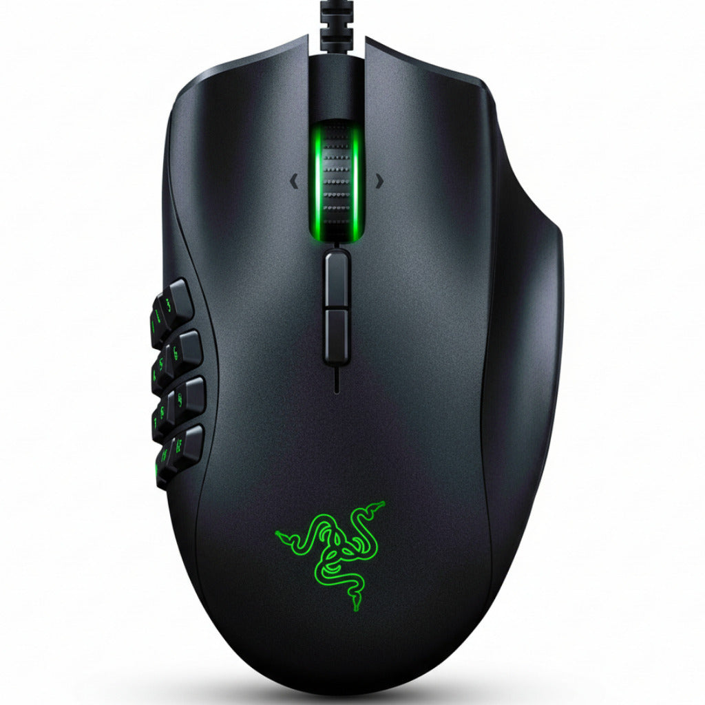 Razer Naga Trinity Gaming Mouse: 16,000 DPI Optical Sensor - Chroma RGB Lighting - gametricks